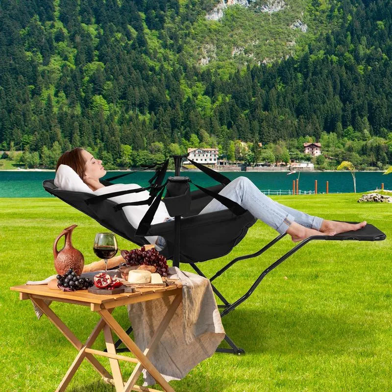 450lbs Heavy-Duty Hammock Camping Chair | Portable Swing Seat with Pedal • Outdoor Ready
