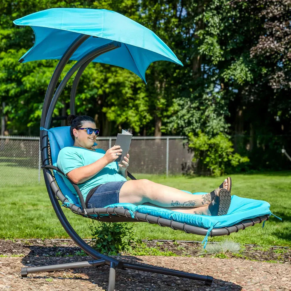 Ergonomic Steel Hammock Chair - Includes Premium Cushions & Pillows for Ultimate Comfort